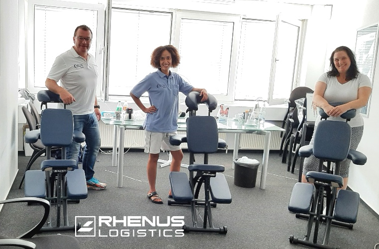 Gesundheitstag 06./07.08.24 bei Rhenus Logistics Massagen für alle Mitarbeiter